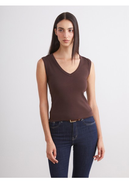 V Yaka Kadın Atlet 2'li fiyatları