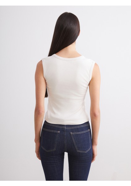 V Yaka Kadın Atlet 2'li