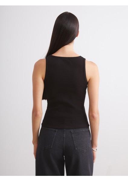 Bisiklet Yaka Kadın Atlet 2'li