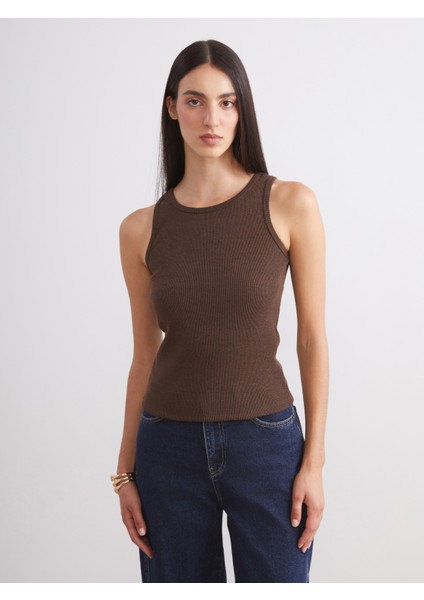 Bisiklet Yaka Kadın Atlet 2'li modelleri