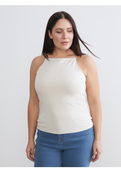 Büyük Beden Halter Yaka Kadın Atlet 2'li fiyatları