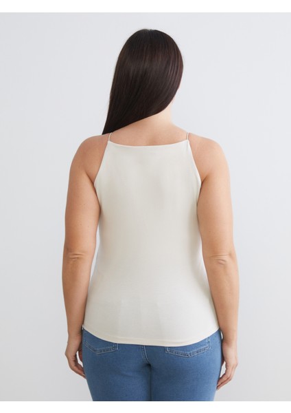 Büyük Beden Halter Yaka Kadın Atlet 2'li