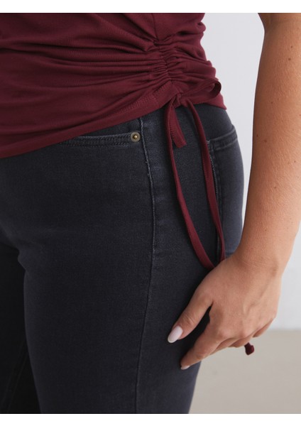 Büyük Beden Kare Yaka Büzgülü Kadın Atlet 2'li indirimleri