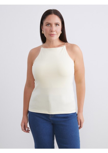 Büyük Beden Halter Yaka Kadın Atlet 2'li modelleri