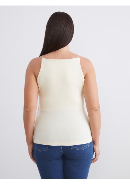 Büyük Beden Halter Yaka Kadın Atlet 2'li