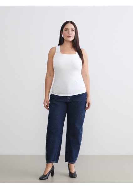 Büyük Beden Kare Yaka Kadın Atlet 2'li fırsatları