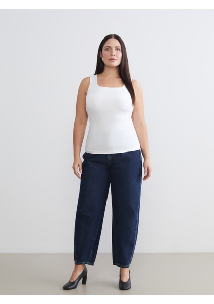 Büyük Beden Kare Yaka Kadın Atlet 2'li fırsatları