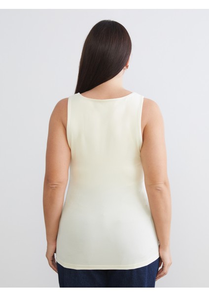 Büyük Beden Kare Yaka Kadın Atlet 2'li