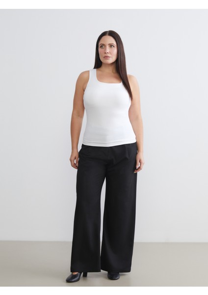 Büyük Beden Kare Yaka Kadın Atlet 2'li fırsatları