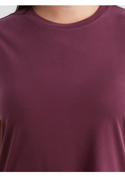 Bisiklet Yaka Modal Karışımlı Kadın Atlet modelleri