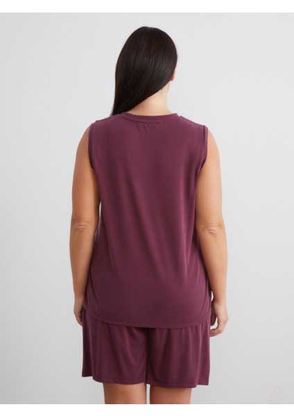 Bisiklet Yaka Modal Karışımlı Kadın Atlet fırsatları