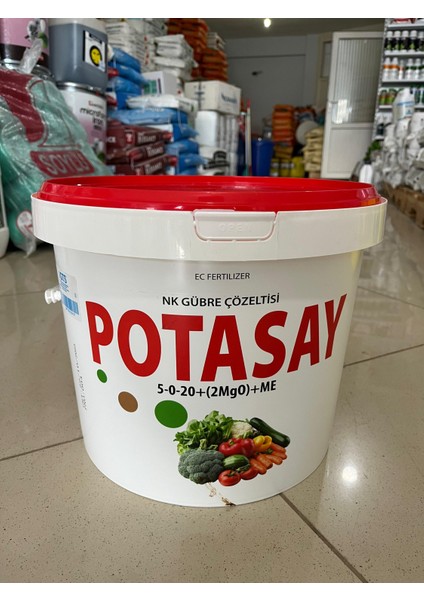 Potasay 20 kg – Meyve İrilik ve Kalite Artırıcı Katı Potasyum Gübre (Kek Formda)