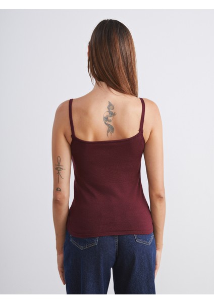 U Yaka Askılı Kadın Triko Atlet fırsatları