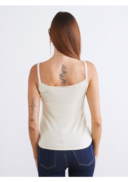 U Yaka Askılı Kadın Triko Atlet fırsatları