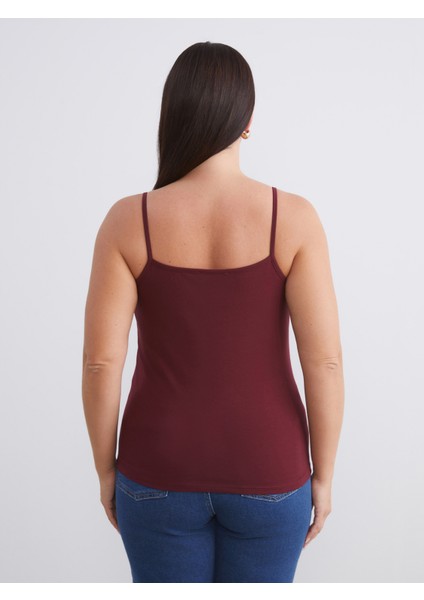 Büyük Beden U Yaka Kadın Atlet 2'li