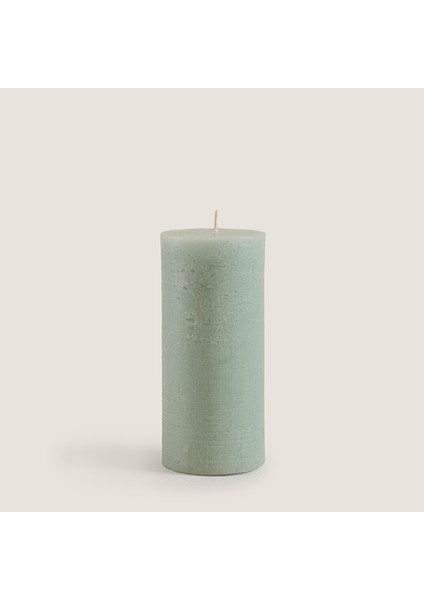 Glacier Sütun Mum 7X14 Yeşil