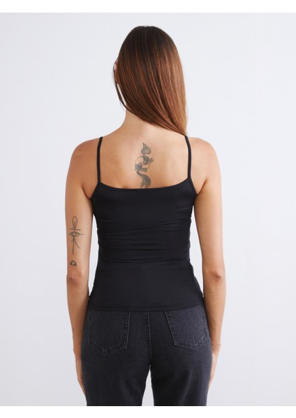 Kare Yaka Askılı Kadın Atlet 2'li