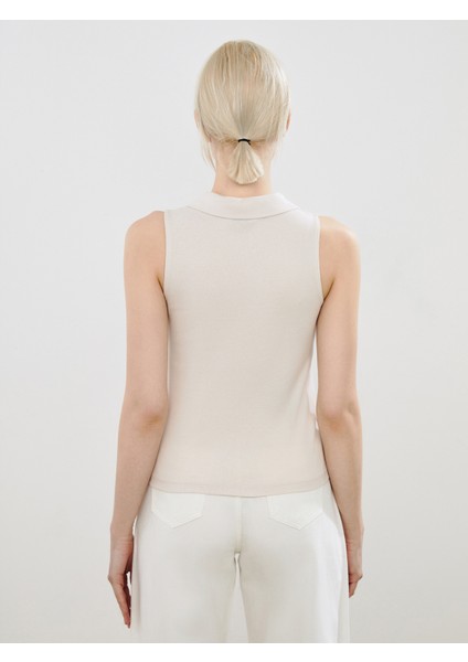 Polo Yaka Modal Karışımlı Kadın Atlet fırsatları