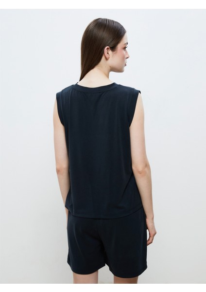 Bisiklet Yaka Modal Karışımlı Kadın Atlet fırsatları