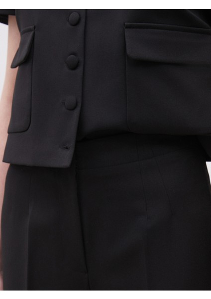 Loose Fit Krep Kadın Pantolon modelleri