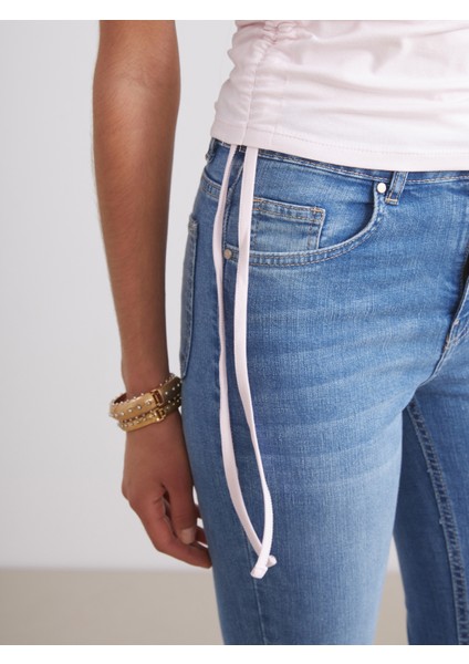 Kare Yaka Büzgülü Kadın Atlet 2'li