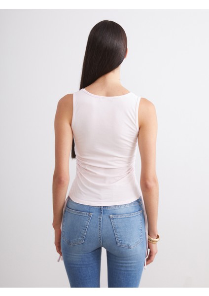 Kare Yaka Büzgülü Kadın Atlet 2'li