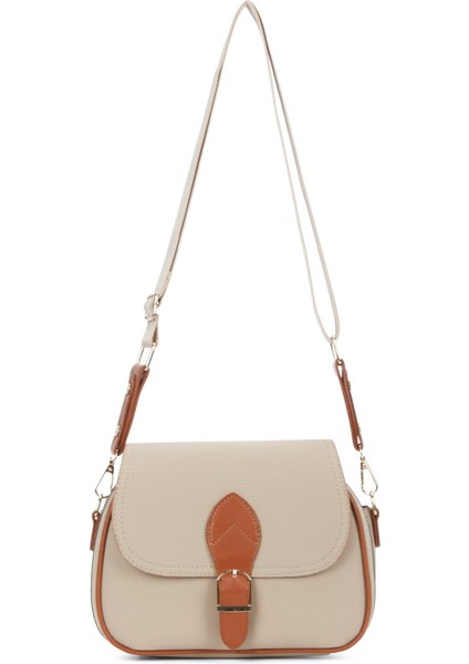 Kadın Uzun Askılı Çapraz Omuz Çantası NEW357 - Bej fiyatları