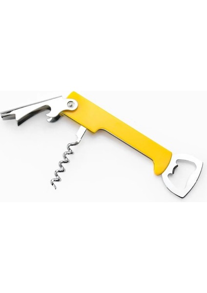 Tirbuşon Açacak Şarap Gazoz Açacağı Paslanmaz Çelik