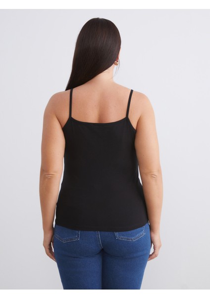 Büyük Beden U Yaka Kadın Atlet 2'li