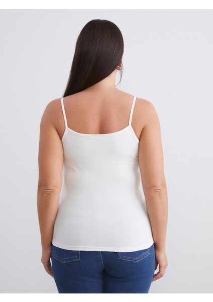 Büyük Beden U Yaka Kadın Atlet 2'li