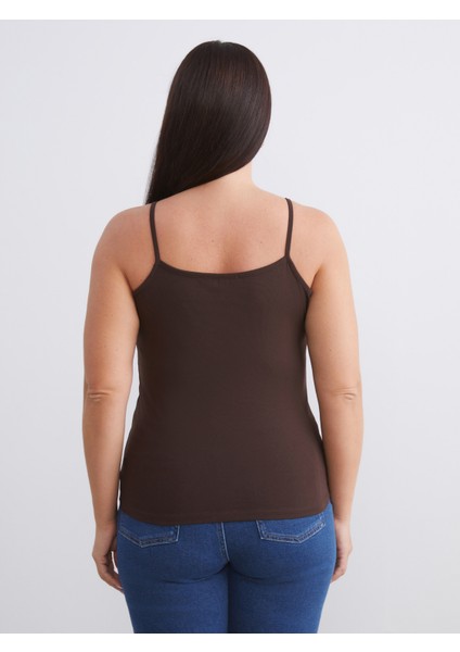 Büyük Beden U Yaka Kadın Atlet 2'li