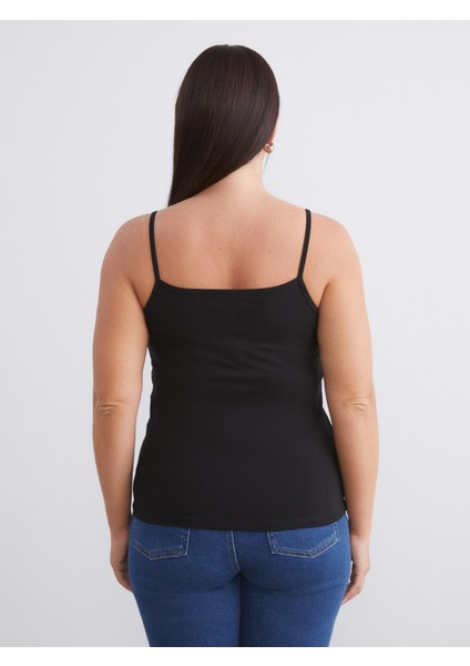 Büyük Beden U Yaka Kadın Atlet 2'li