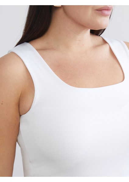 Büyük Beden Kare Yaka Kadın Atlet 2'li indirimleri