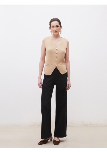 Wideleg Kadın Jean Pantolon