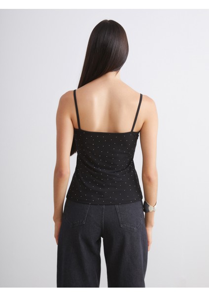 Kare Yaka Taşlı Kadın Atlet indirimleri