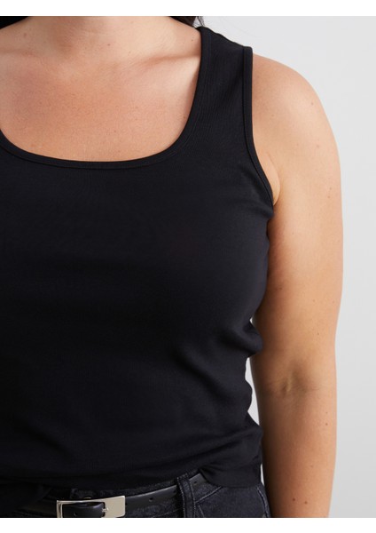 Büyük Beden U Yaka Kadın Atlet modelleri