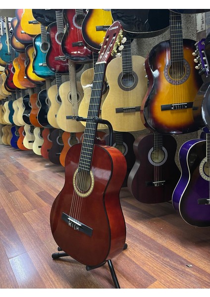 Bordo 4/4 Tam Boy Klasik Gitar Kılıf Pena Dahil