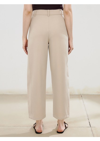 Loose Fit Krep Kadın Pantolon fırsatları