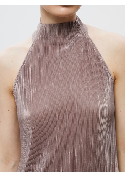 Halter Yaka Dokulu Bluz modelleri