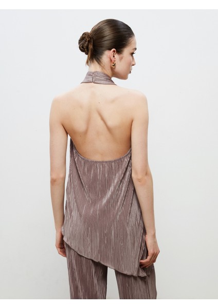 Halter Yaka Dokulu Bluz fırsatları