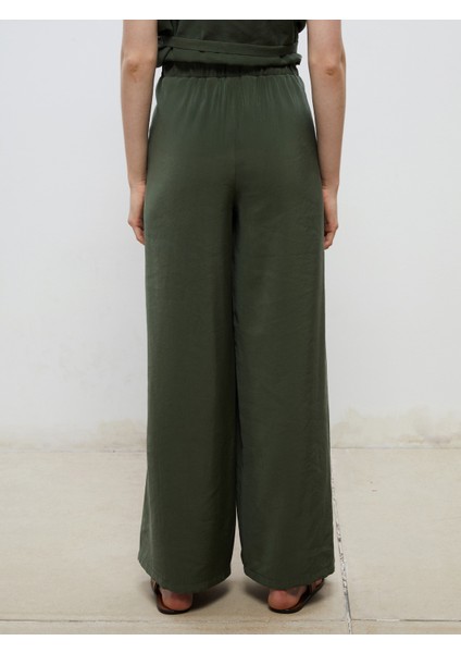 Beli Lastikli Geniş Paça Kadın Pantolon fırsatları
