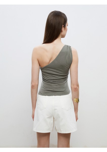 Tek Omuz Modal Karışımlı Bluz fırsatları