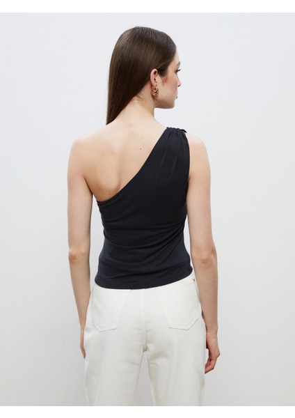 Tek Omuz Modal Karışımlı Bluz fırsatları