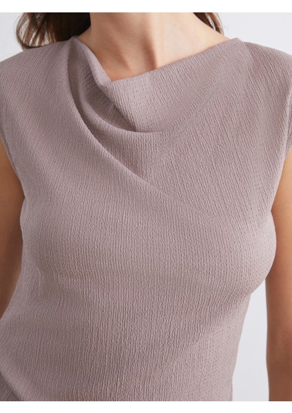 Dökümlü Yaka Dokulu Bluz modelleri