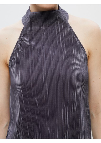 Halter Yaka Dokulu Bluz modelleri