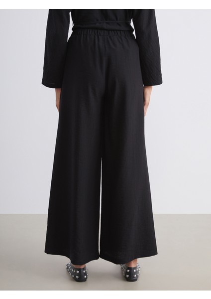 Beli Lastikli Geniş Paça Kadın Pantolon fırsatları