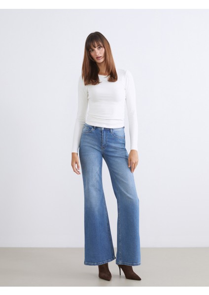 Flare Kadın Jean Pantolon
