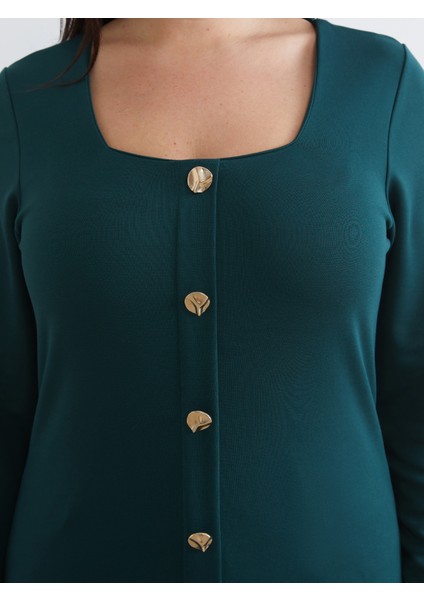 Büyük Beden Kare Yaka Bluz modelleri