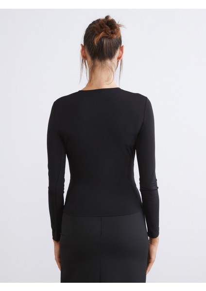 Bisiklet Yaka Büzgülü Bluz fırsatları