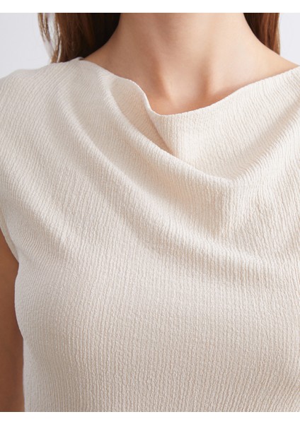 Dökümlü Yaka Dokulu Bluz modelleri